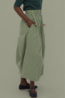 Falda Aragón Vichy Verde Oliva