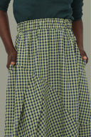 Falda Aragón Vichy Verde Oliva