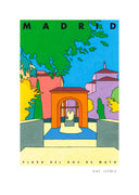 Ilustración A5/A4 Plaza del Dos de Mayo de Kike Ibáñez