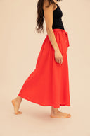 Falda rojo verano 26 MÃE