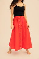 Falda rojo verano 26 MÃE