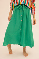 Falda verde verano 26 MÃE