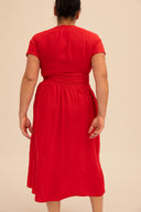 Vestido Rojo cruzado verano 26 MÃE