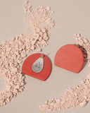 MARIA-TORNE-pendientes-porcelana-rojo, accesorios coloridos, accesorios originales
