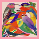 Viva pañuelo pájaros