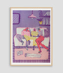 Miss Poppy risograph illustration QUEENS