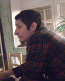 Calcetines azules Luciano Suárez, diseños divertidos azul y celeste, dibujos, moda original, estampados originales tallas reales, ropa favorecedora