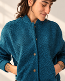 Chaqueta bomber petróleo MÃE