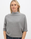 Jersey punto cuello alto gris MÃE