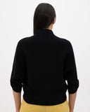 Jersey punto cuello alto negro MÃE