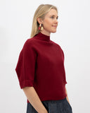 Jersey punto cuello azul MÃE