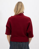 Jersey punto cuello azul MÃE