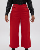 Pantalón botones entretiempo rojo MÃE