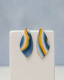 Pendientes Jana-Bira Amanecer grande MARÍA TORNÉ, Pendientes de porcelana y plata, moda responsable, 
moda original