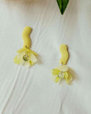 Pendientes “dalis” impresos en 3d Aros de plata, base del pendiente acero quirúrgico, hipoalergénico. Pendientes colgantes flor amarillos, tiendas en Madrid, series limitadas