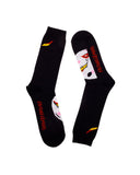 Calcetines Rocío Cañero - peSeta, color negro con estampado de rostro, accesorios coloridos, accesorios originales