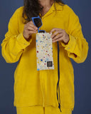 Funda de gafas/teléfono Dripping PET, materiales reciclados, accesorios multifuncionales