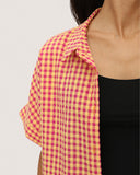 Camisa Ilheus Vichy Mango-Ciruela