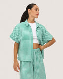 Camisa Ilheus Vichy Menta Manzana