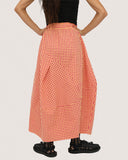 Falda Aragón Vichy Mango-Ciruela