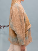 Chaqueta Kimono pelito azul cielo