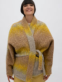 Chaqueta Kimono pelito mostaza