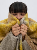 Chaqueta Kimono pelito mostaza