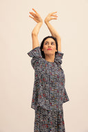Camisa estampada de manga francesa Dolo Casamance