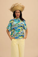 Camisa estampada de manga corta Ilheus PR