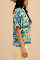 Camisa estampada de manga corta Ilheus PR