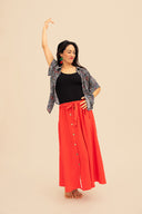 Falda rojo verano 26 MÃE