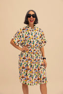 Camisa estampada de manga corta Ilheus Salsa