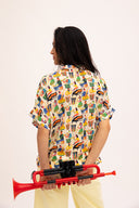 Camisa estampada de manga corta Ilheus Salsa