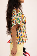 Camisa estampada de manga corta Ilheus Salsa