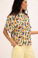 Camisa estampada de manga corta Ilheus Salsa