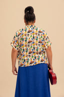 Camisa estampada de manga corta Ilheus Salsa