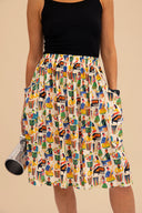 Falda larga estampada Matilla Salsa