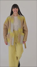 Chaqueta Kimono pelito mostaza