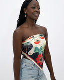 Viva pañuelo Flores espejo