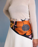 Viva pañuelo Flores marrón