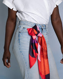 Viva pañuelo Flores rojas