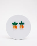 Viva pendientes frutas y flores melocotón