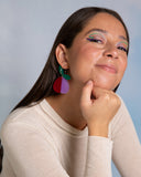 Viva pendientes frutas y flores pera