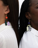 Viva pendientes geométrico móvil negro