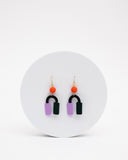 Viva pendientes geométrico móvil negro